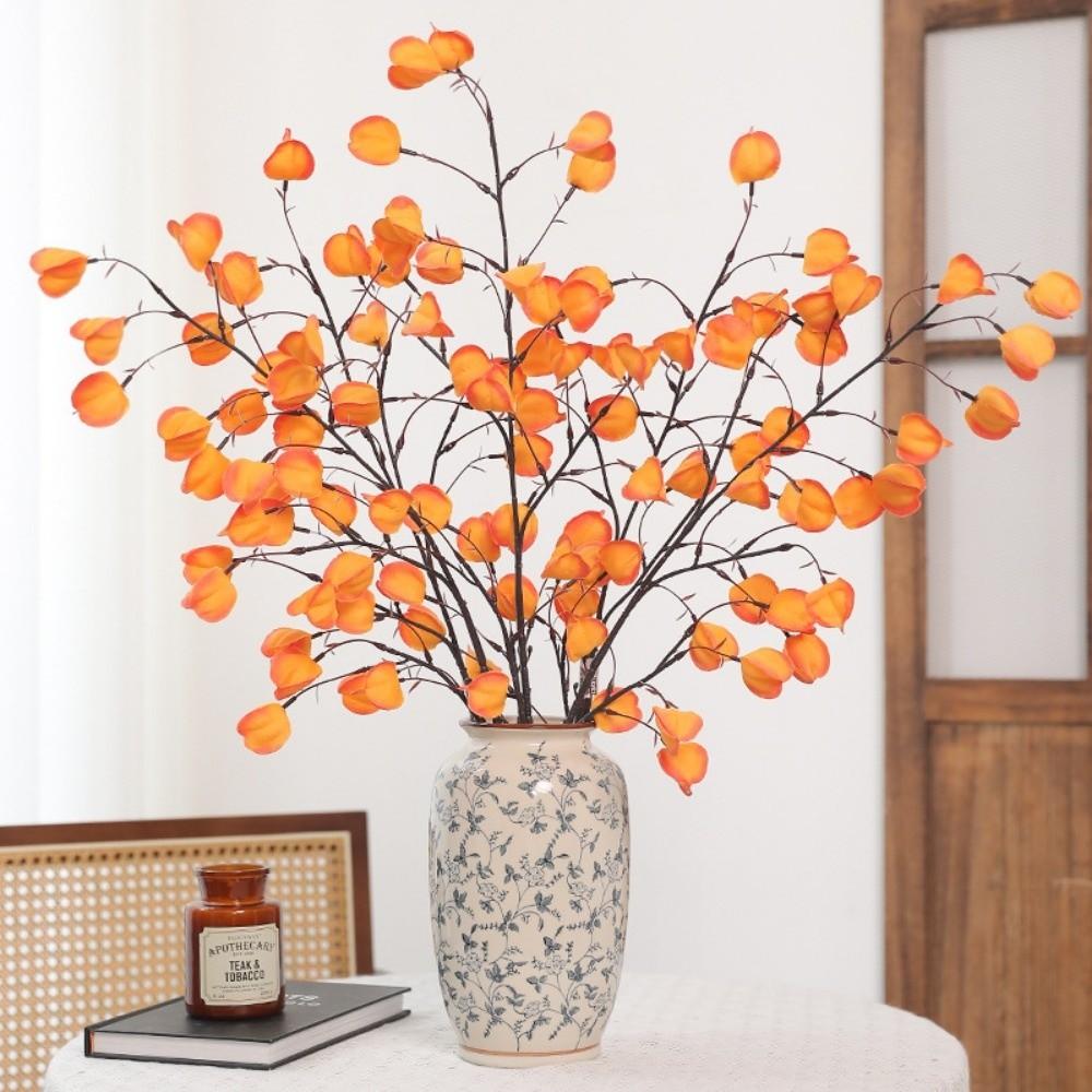 100cm Artificial Lantern Fruits Bouquets Long Branches Fake Flower  Photography Props