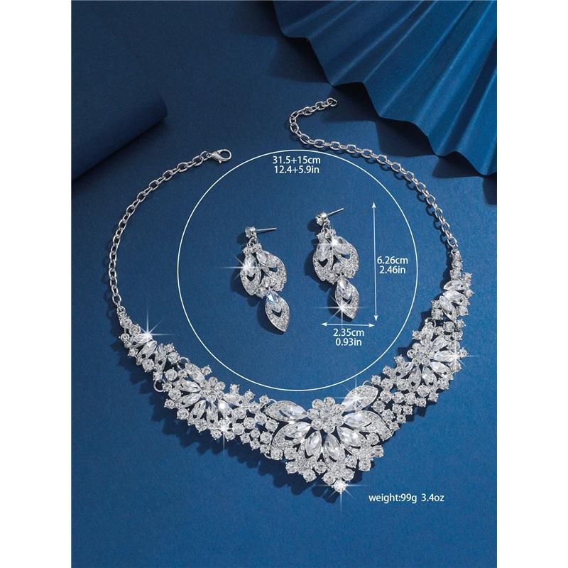 Necklace And Earring Set - Fashion Accessories Set - Wedding Jewelry Set For The Bride