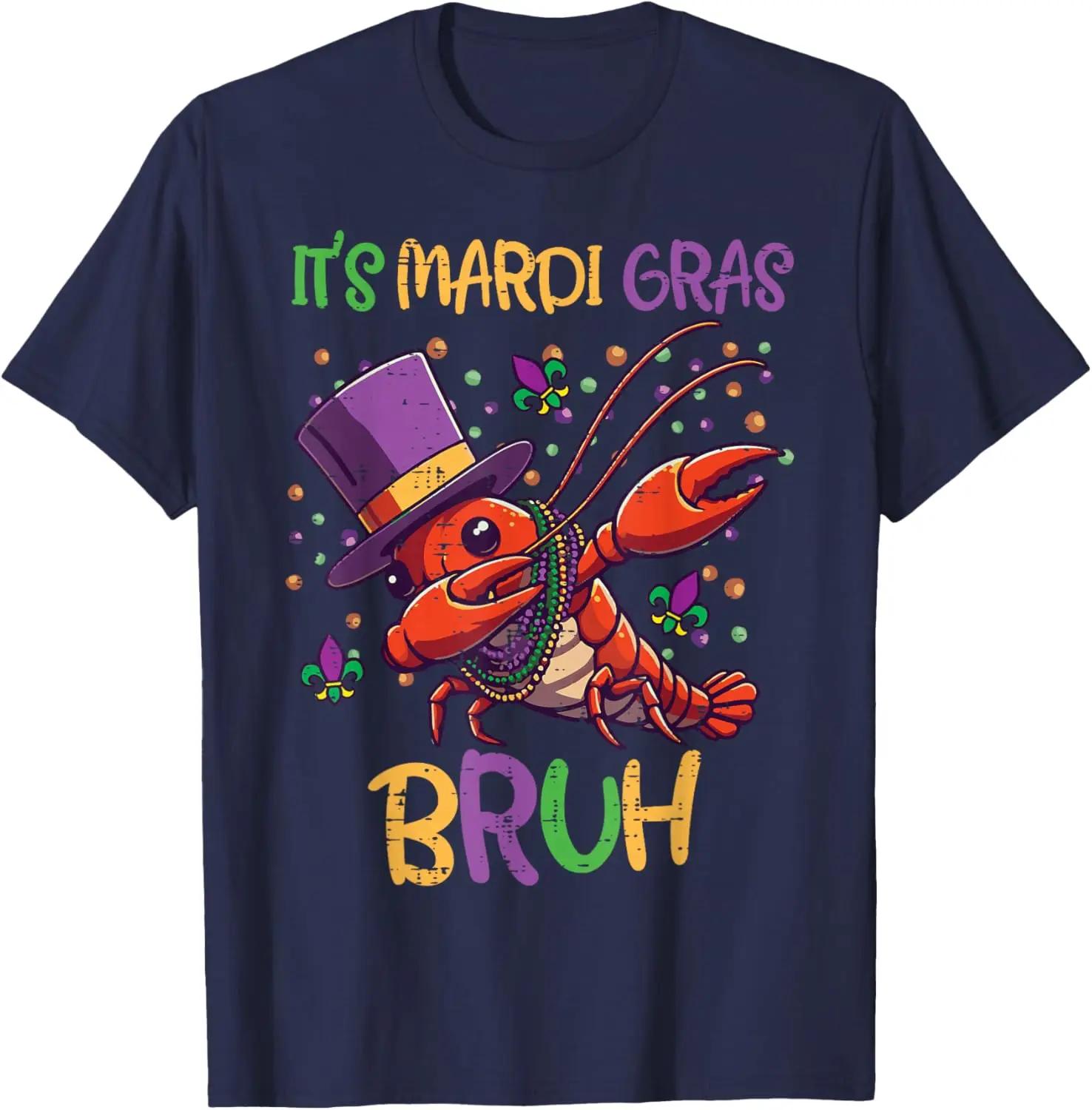 

Mardi Gras Crawfish Dab Top Hat Graphic Tee Unisex Unisex Casual Short Sleeve TShirt S