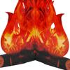 Fake Flame 3D Realistic Art Paper Red Vivid Artificial Safe Campfire for Festival