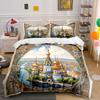 "Russian Architecture Decor Set" Bedding Set with 1 Duvet Cover 2 Pillowcases Single Double King Queen Gift