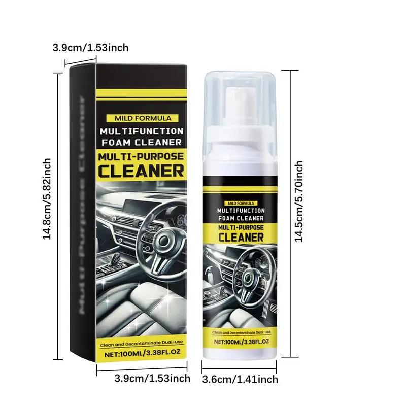 Multi-Purpose Foam Cleaner Car Interior Steering Wheel Leather Clean Remover Spray Household Cleaners Stain Removal Car Care