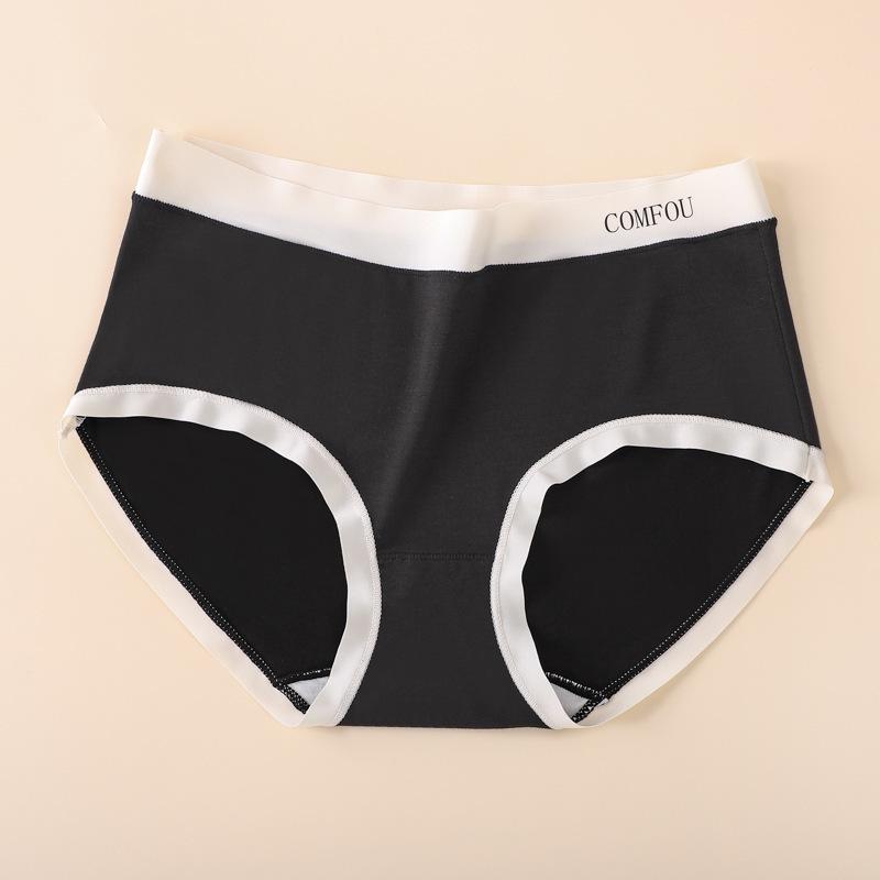 Modal Seamless Women's Mid-Waist Plus Size Panties with 5A Antibacterial Crotch