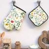 2PS 10.6*6.7 Inch Oven Mitt2PS Pot Holder2PS 2PSmall Flower 2PSpring Fre2PSh Heat Re2PSi2PStant Ove