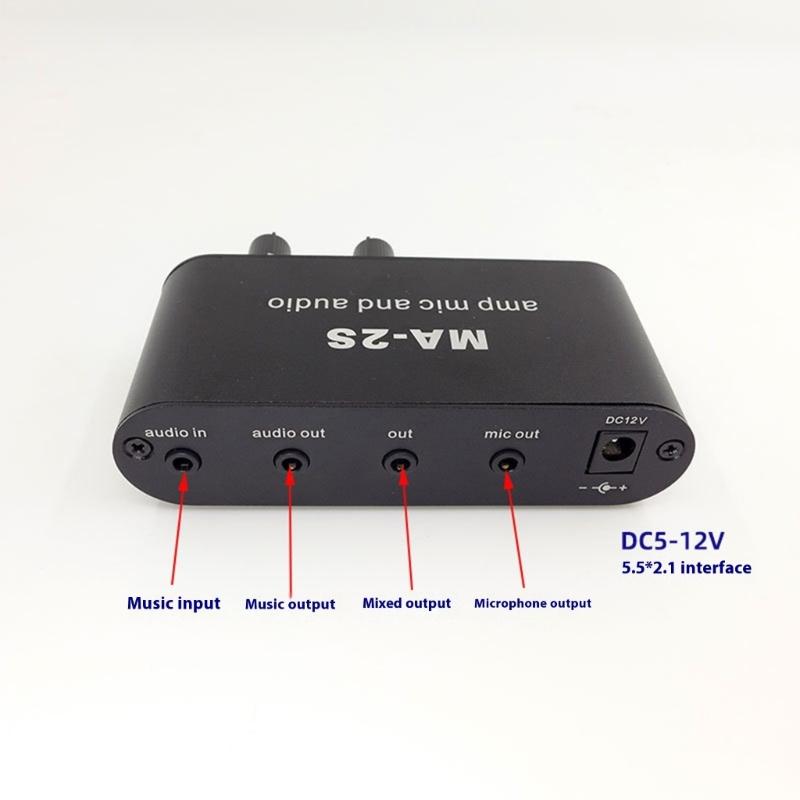MA2S Microphone Preamp Portable Mic Preamp Amplifies Condenser 22X and Stereo Music for Enhances Sound Quality