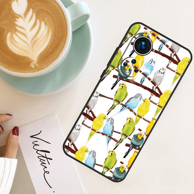 Animal Parrot Bird For Honor Magic 8 Pro 7 6 5 Lite Case For Honor 400 200 50 70 90 X8c X9a X9b X9c X9d Win RT