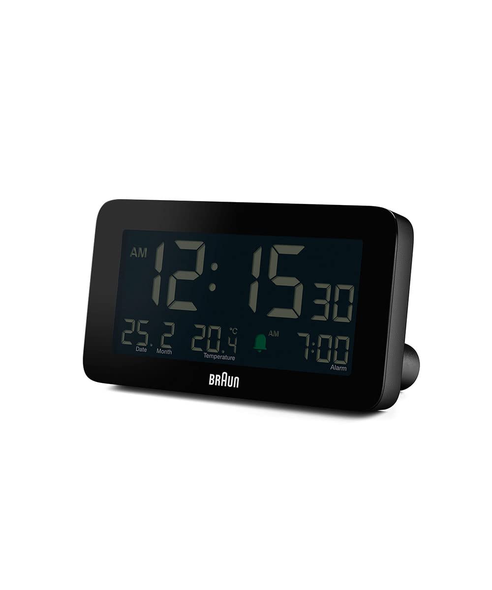 

Imported Digital Alarm Table Clock Black BC10B [Regular Product] BRAUN/Brown чорний