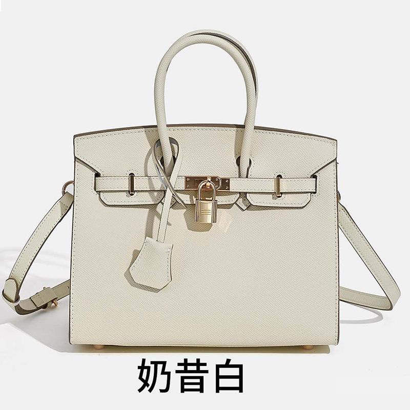 Platinum Bag, Handbag, Large-capacity Commuting To Work, Real Cowhide Women's Bag