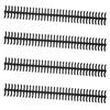 10PCS 34 Hole Binding Spine Plastic Split Loose Leaf Rings Detachable Binding Loop 12mm Diameter