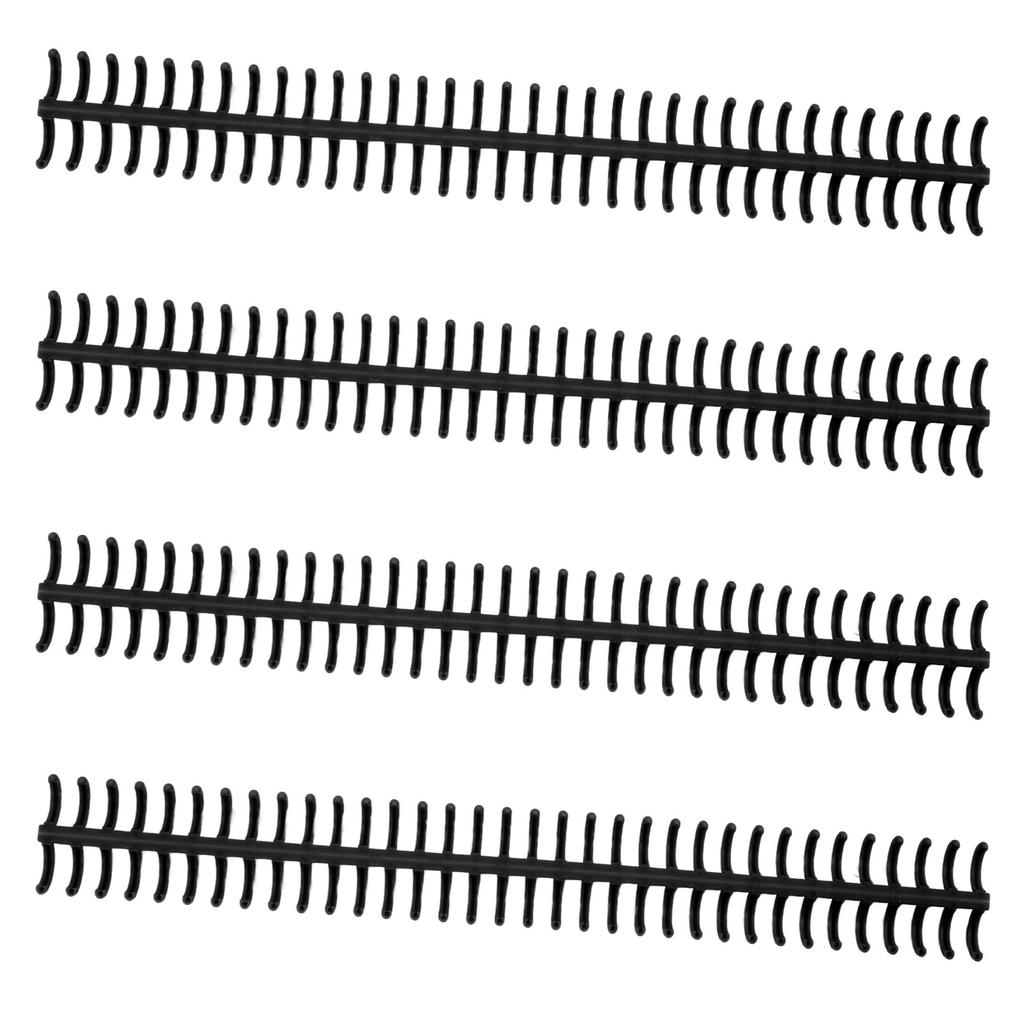 10PCS 34 Hole Binding Spine Plastic Split Loose Leaf Rings Detachable Binding Loop 12mm Diameter