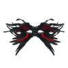 Feather Masquerade Masque for Women Gothic Half Face Masque for Venetian Cosplay