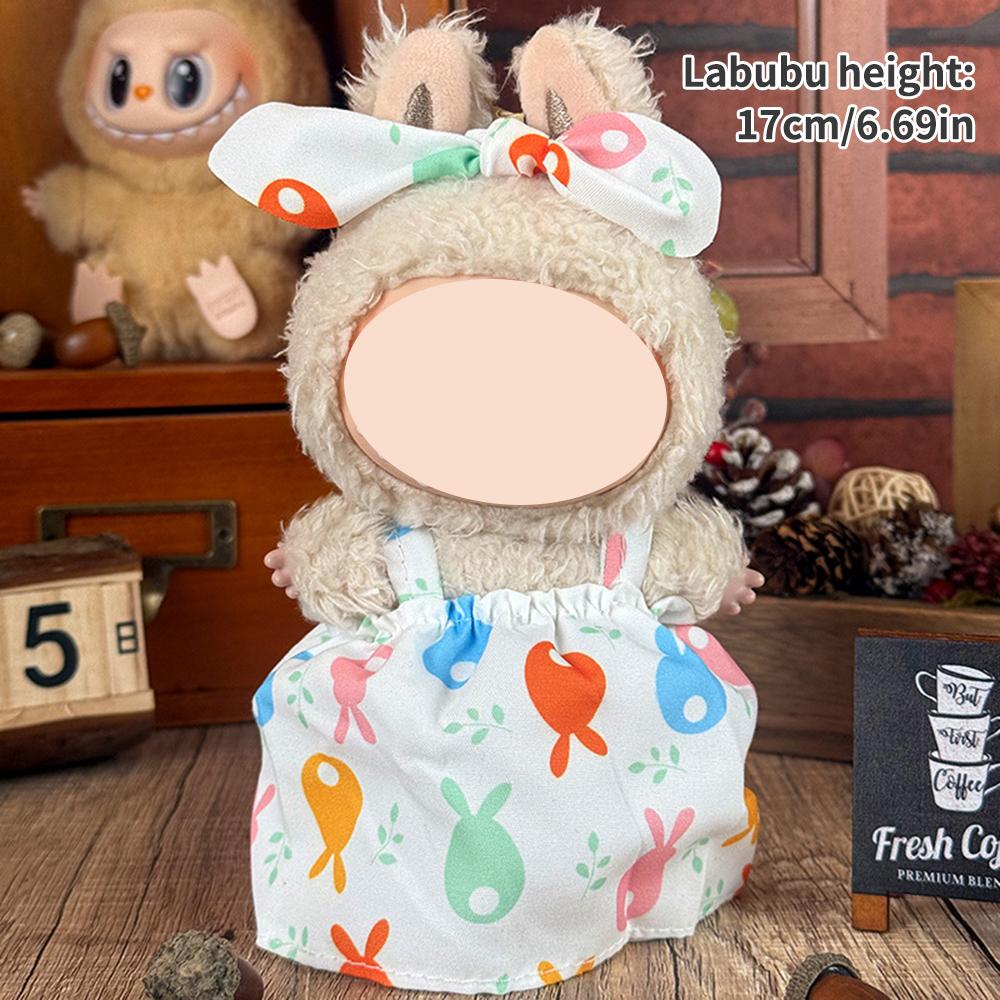 

Для Лабубу 17 см Набор одежды Подходящий для куклы в сидячем положении Наряд 1-3 поколения Аксессуары Декор Набор Костюм general белый