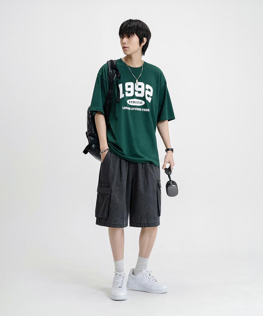 LEMAIN SECOND 1992 Arch Logo Oversized Short Sleeve T-Shirt [Green] (Type B)
