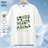 GENIOLAMODE Men's Fun Panda Print Pure Cotton Short Sleeve T-Shirt