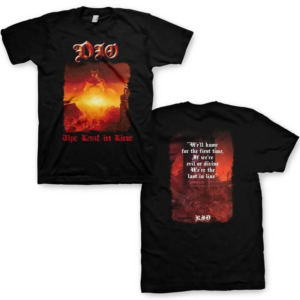 DIO cd cvr 2-SIDED LAST IN LINE #3 Official SHIRT XL New holy diver magica Unisex T-Shirt