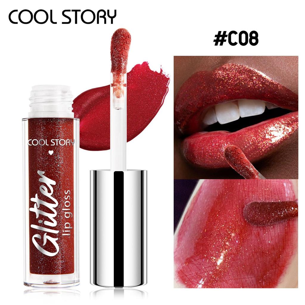 8 Colors Glitter Glossy Makeup Liquid Lipstick Waterproof and Long-Lasting Matte Changed Metallic Lipgloss Shiny Sexy Lip Gloss