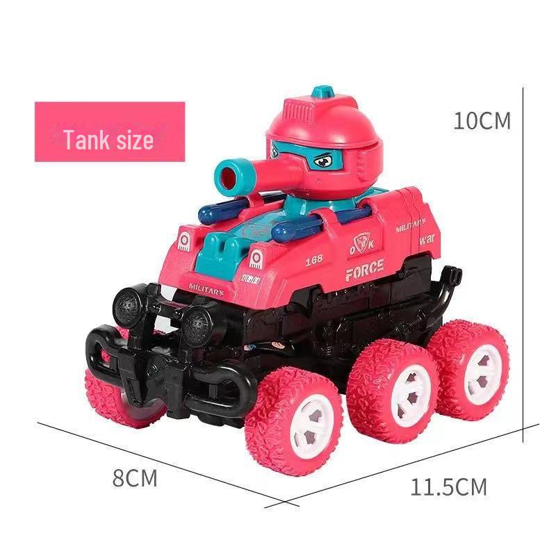 Children's Inertial Off-Road Tank Toy: Collision, Transformation, and Shell-Firing Action