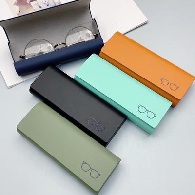 Optisches Etui PU-Leder Metallrahmen Samt Brillenetui Brillenhalter Für Studenten-Essentials Reiseausrüstung