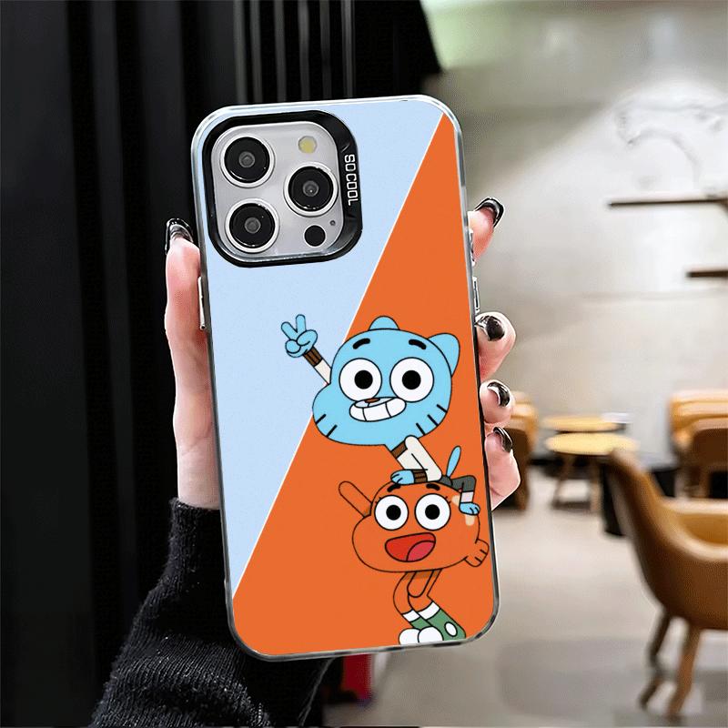 A-Amazing World G-Gumball Soft Phone Case for iPhone 15 16 17 Pro Max 17Air 16E 14 Plus 13 12 Mini Shockproof Cover Back Shell