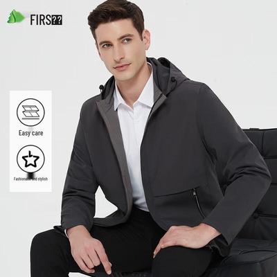 Shanshan Herren Winddichte Knitterarme Kapuzenjacke