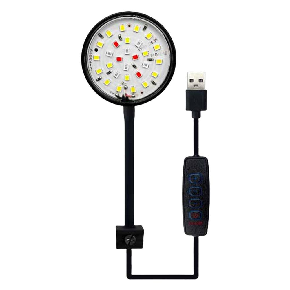 USB Kleines Aquariumlicht Dimmbare LED Bewegliche Aquariumlampe Fischlampe für Aquarium