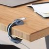 Korallenperle Kabel Drop Clip Halter Schreibtisch Silikon Beschwert Kabel Organizer Klemme Tisch Abnehmbar Schreibtisch Draht Haken Halter für Home Office USB-Ladegerät