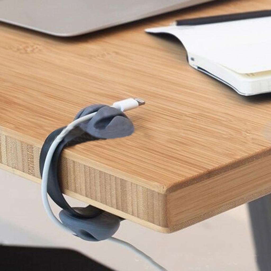 Korallenperle Kabel Drop Clip Halter Schreibtisch Silikon Beschwert Kabel Organizer Klemme Tisch Abnehmbar Schreibtisch Draht Haken Halter für Home Office USB-Ladegerät