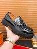 Luxury Fashion New Black White Tassels Leather Casual Elevator Shoes For Men Designer Loafter Formal Wedding Dress Homecoming