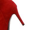 New Winter Grey Women Ankle Boots Pointed Toe High Stiletto Heel Lady Casual Shoes Large Plus Size 47