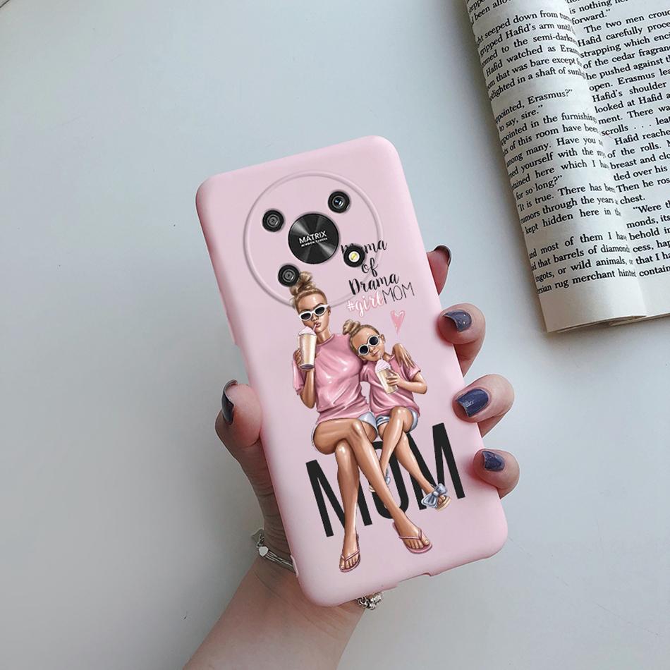 Case For Honor Magic 4 LITE X30 X9 5G Back Cover Super Mom Baby Fashion Girls Soft Phone Case Silicone Funda For Honor X30 Capa