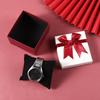 Packaging Box 9*8.5*5.5Cm Bow Bow Packaging Box Paper Watch, Earrings Box For Special Occasions Gift-Giving Jewelry Display