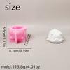 3D Piggy Figurine Silicone Candle Molds Animal Statue Silicone Molds for Epoxy Resin Candle Making Gypsum Decoration