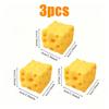 Jumbo Cheese Cube Stress Ball Non-Bounce Slow Rebound ASMR Sensory Shapeable Fidget Toy Anti-Stress Decompression Gift