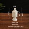 European Ceramic Storage Jar with Lid for Tea, Coffee, Sugar, or Jewelry - High-Footed Sealed Display Piece.
