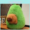 Avocado Capybara Plüschtier Weiches Kurzes Plüschtier Niedliches Tier Kindergeschenk Für Sammler