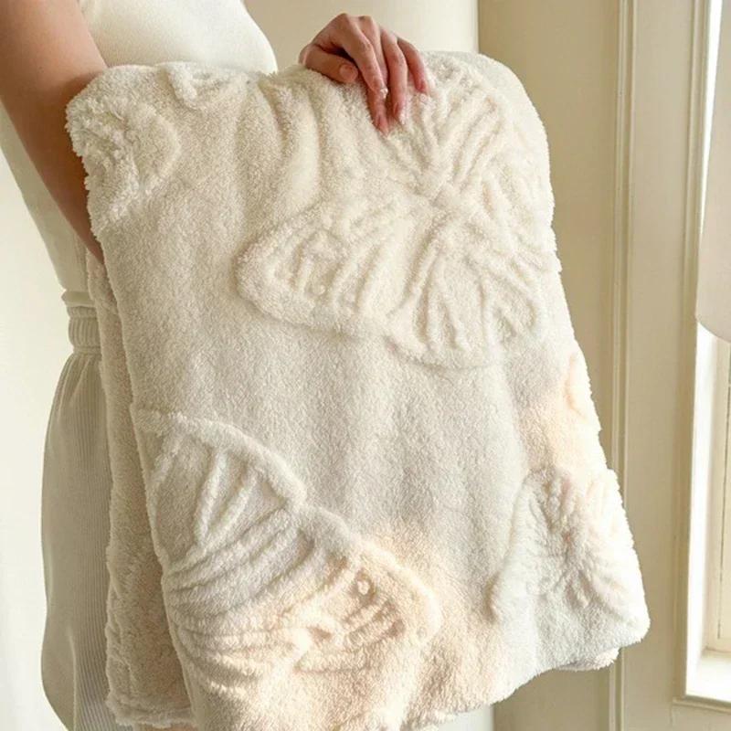 1PC Plush Blanket Summer Air Conditioning Bedding Blanket Office Sofa Nap Blankets Soft Comfortable Bed Sheets Cobijas De Camas