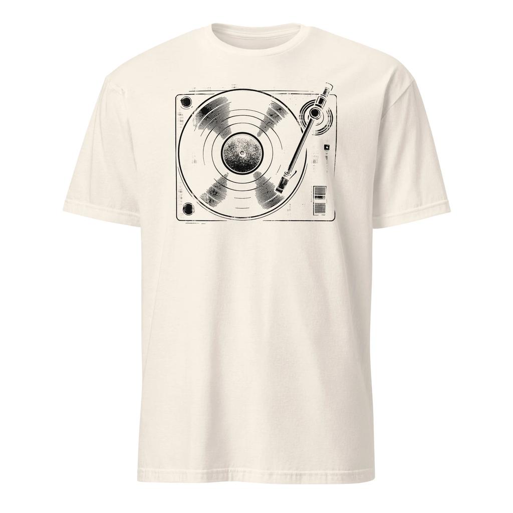 Vinyl Record Shirt Turntable Technics Audio LP Player DJ T-Shirt Size S-3XL Gift