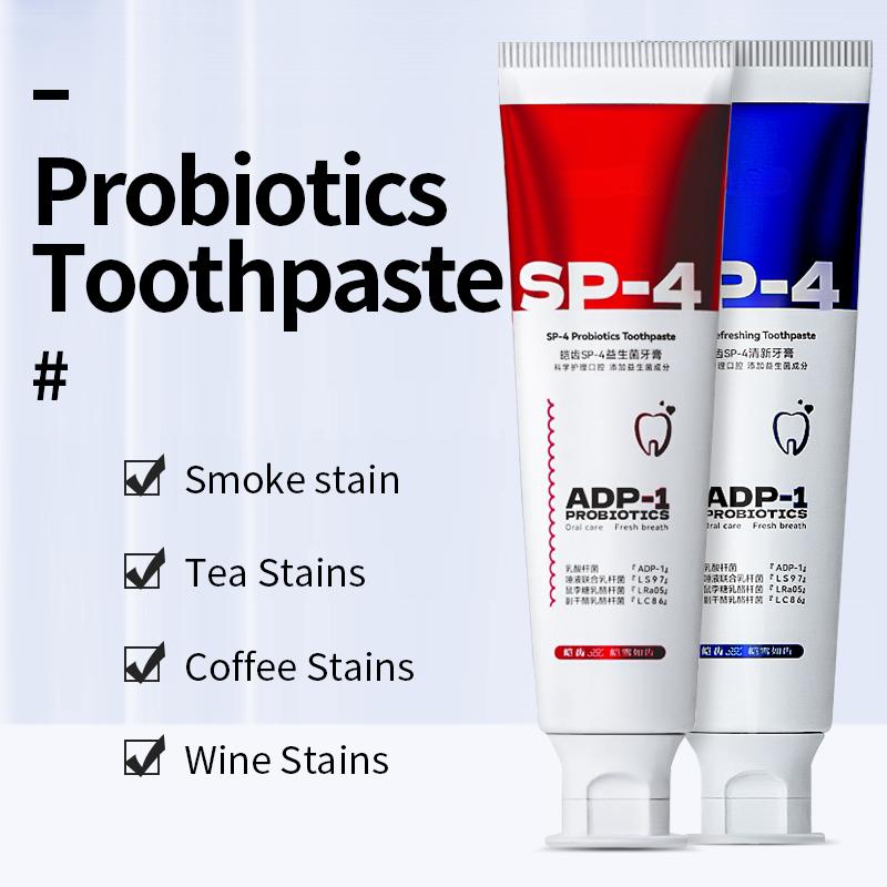120g Probiotic Toothpaste SP-4 Whitening Tooth Remove Plaque Stains Teeth Whitener Oral Hygiene Clean Fresh Breath Dental