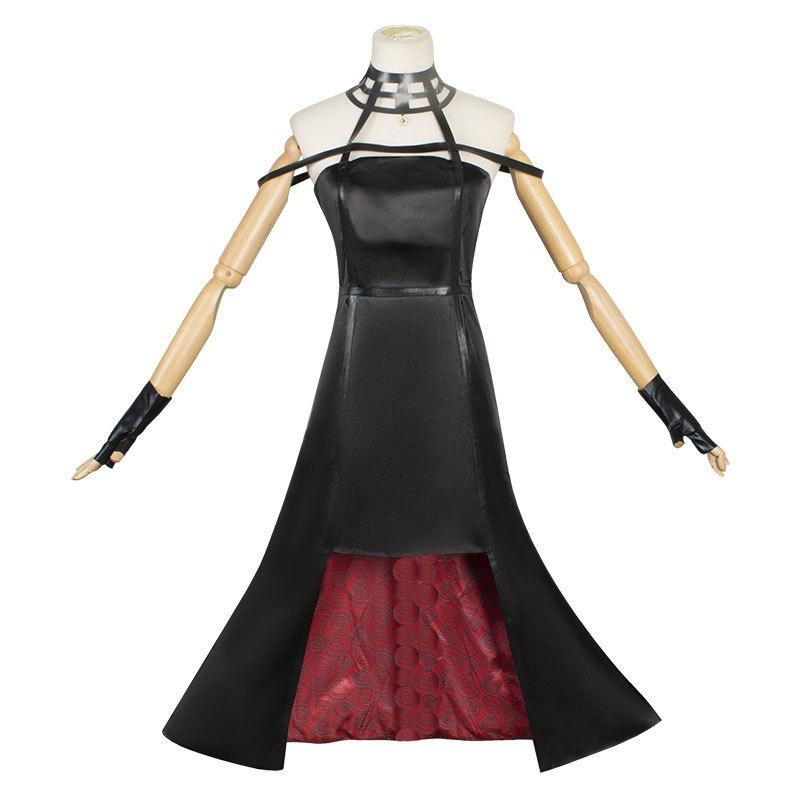 Yor Forger Cosplay Costume Headband  Elastic Thigh Stockings Tights Highs Wig Earrings  Yor Forger Dress Full Set For Comic Con