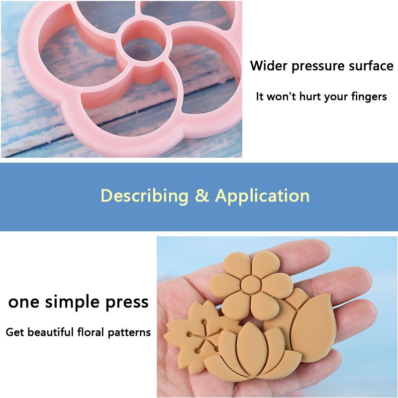 8 buc. Formă de flori pentru biscuiți forme de prăjitură pentru patiserie | biscuiți pentru petrecere în grădină