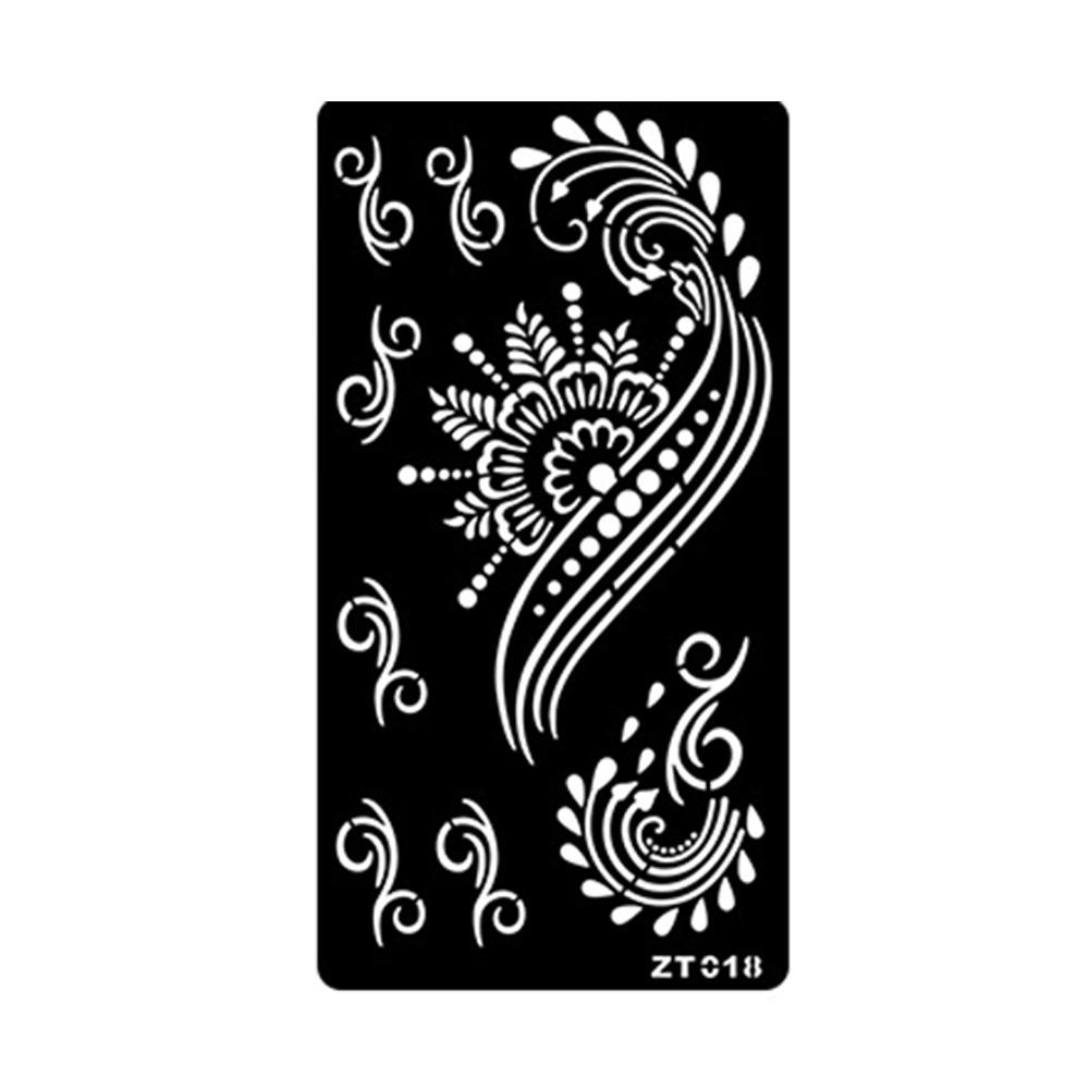 Personalized India Temporary Tattoo Ethnic Style Black Tattoo Decals Arm Foot Tattoos  Women Lady