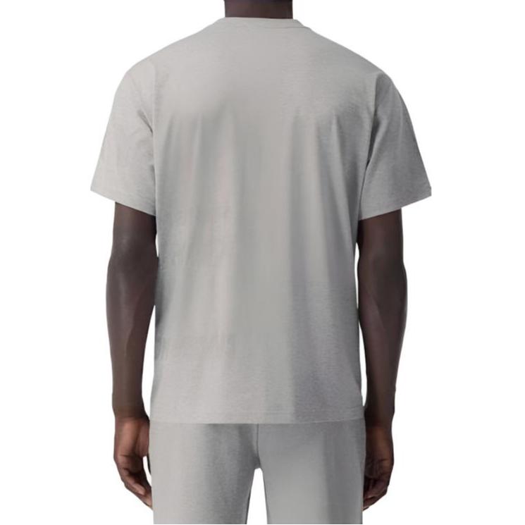 Burberry T-Shirts Men's Gray Crew Neck Moderate Straight Fit 80843331