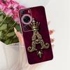 Clear For Huawei P60 LNA-LX9 P60Pro MNA-LX9 Cover For Huawei P60 Pro Case Luxury Crown A-Z Letters 2D Flat Pattern Soft Casing