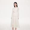 FivePlus Women's French Retro Elegant Long Sleeve Dress