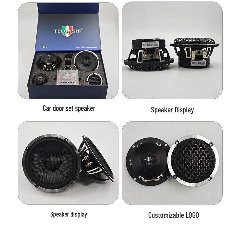 Three-Way High Power Car Audio Component Speaker Set