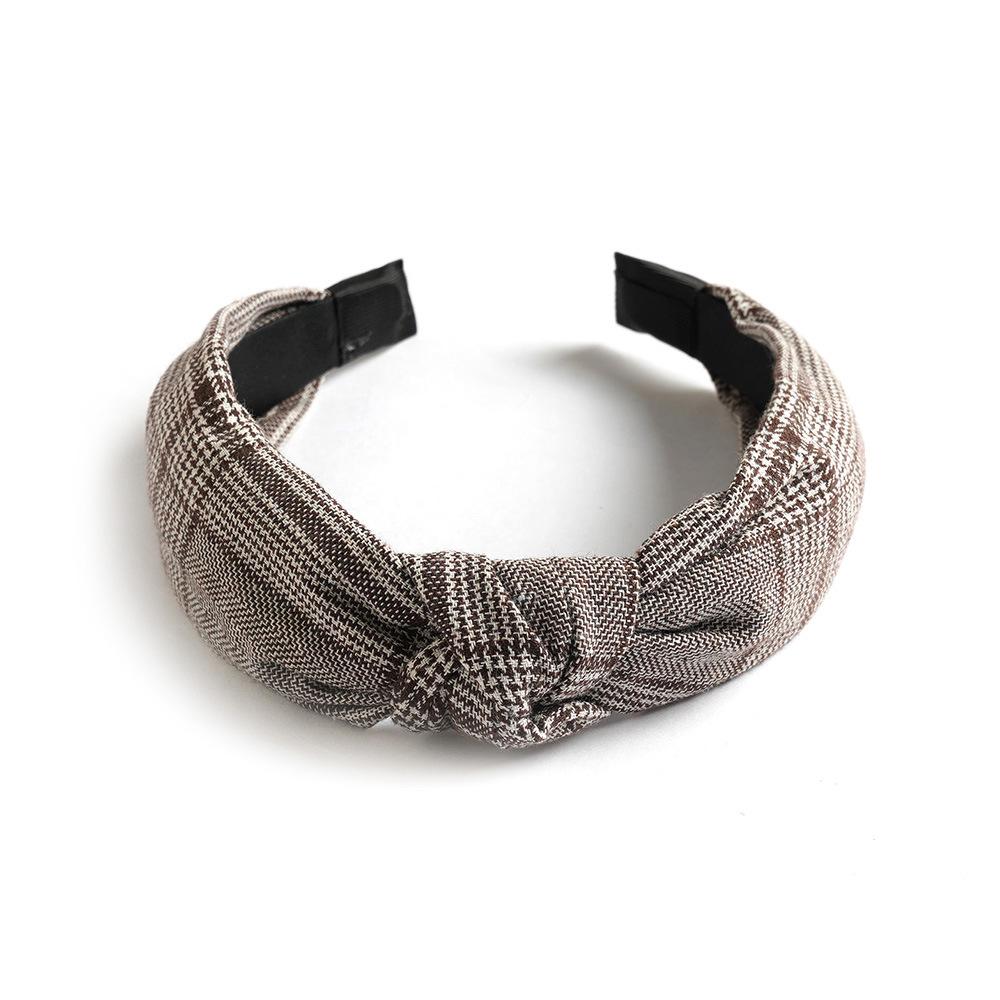 

Повязка на голову Jk Bm Повязка на голову Простая и модная тканевая повязка на голову с перекрестными волосами Универсальный завязанный широкий край Головной убор для мытья лица Kapeng Factory Direct Sales [Customizable]