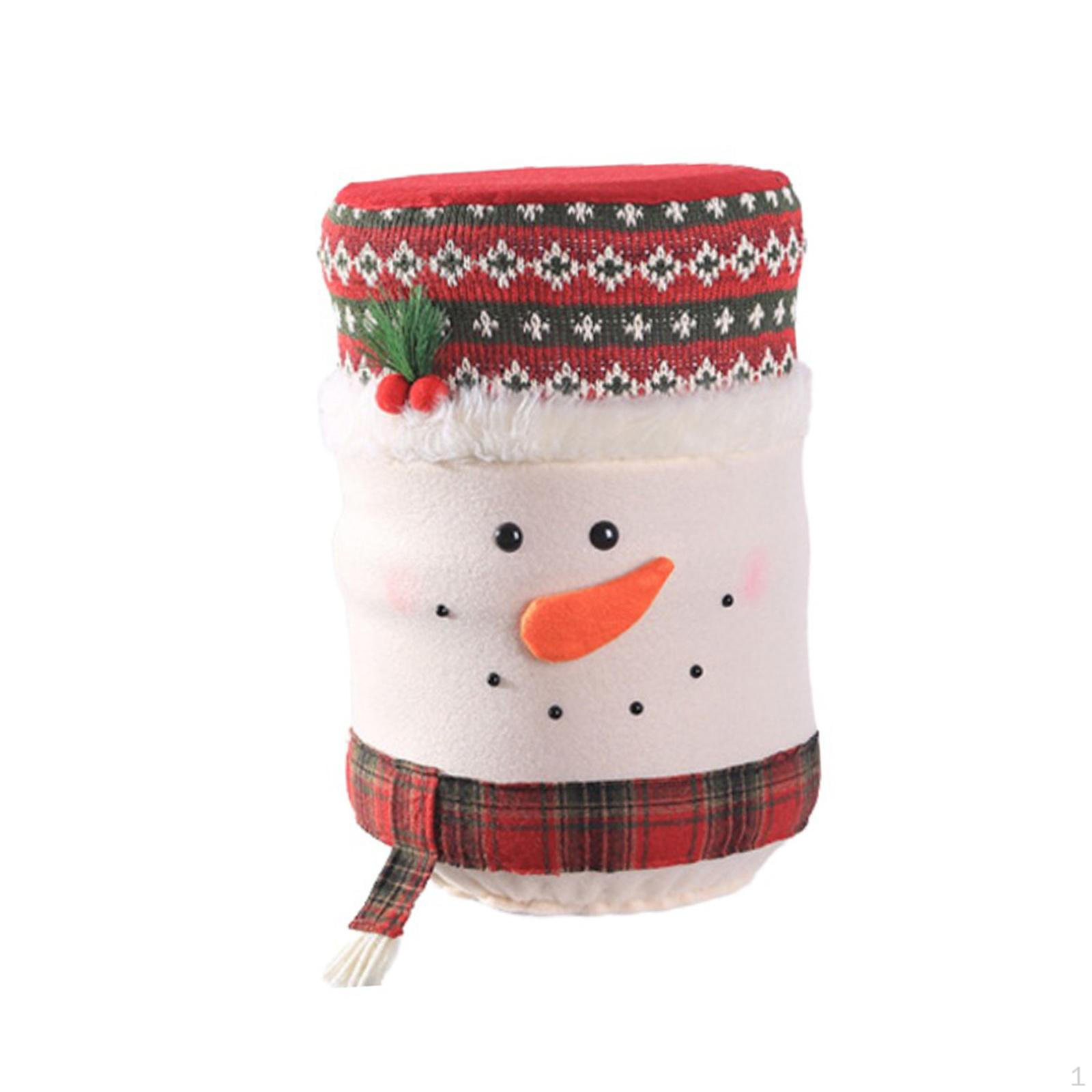 

Крышка для ведра для диспенсера воды, рождественское украшение, многоразовое использование Snowman Pattern