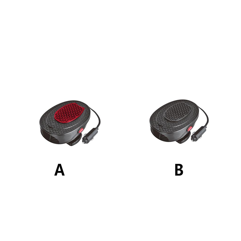 12V Car Heater Demister Two Gear Adjustment Air Outlet Cooling Defroster Rotating Base Low Volume Cars Warmer Vehicle Truck