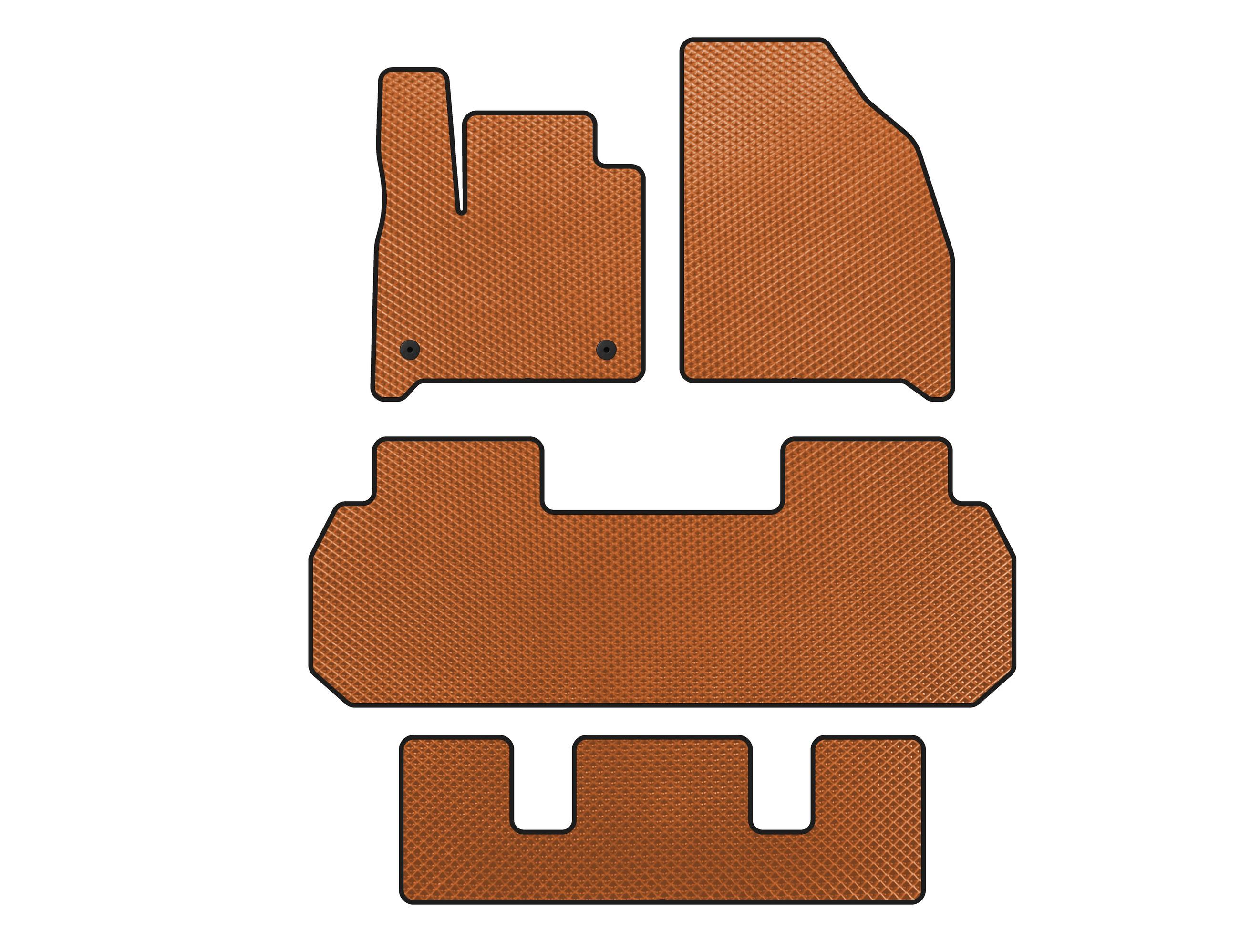 

EVA mats (3 rows, Orange) for Chevrolet Traverse 2017- гг