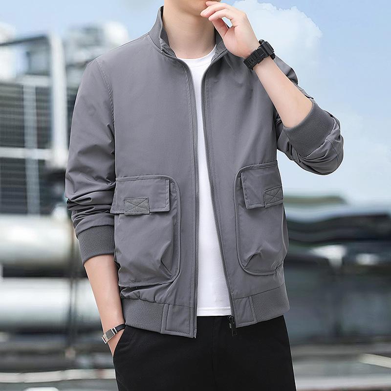 

Куртка для горного кемпинга среднего возраста, функциональная куртка с воротником-стойкой, куртка с длинными рукавами, пальто M серый